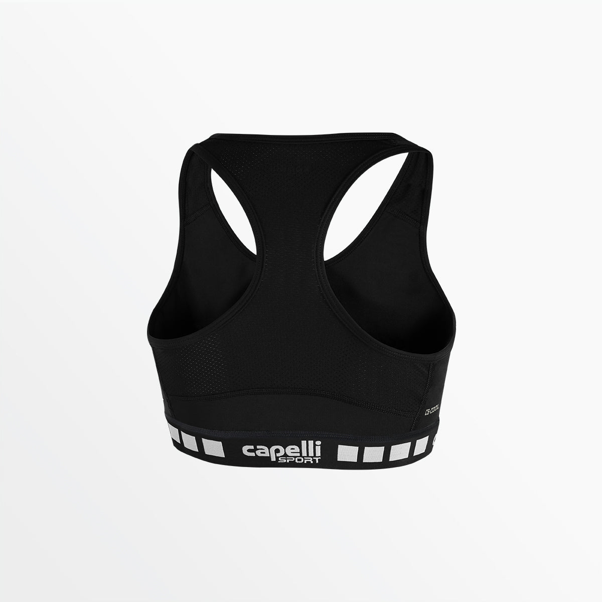 Sostén Deportivo Mujer Capelli Sport - Negro / Blanco - Espalda